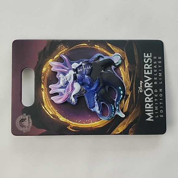 NWT 2023 Disney Mirrorverse Ursula and Ariel Pins Limited Release Set/2 Pins - Picture 3 of 11